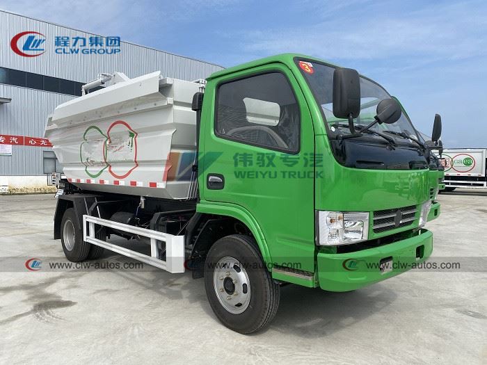 sealed dump garbage truck_
