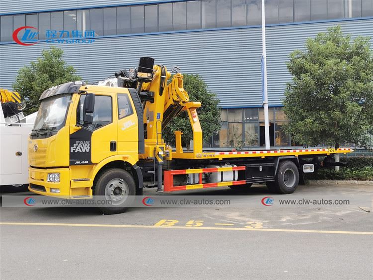 FAW J6L 8Ton Flatbed Wrecker Tow Truck 