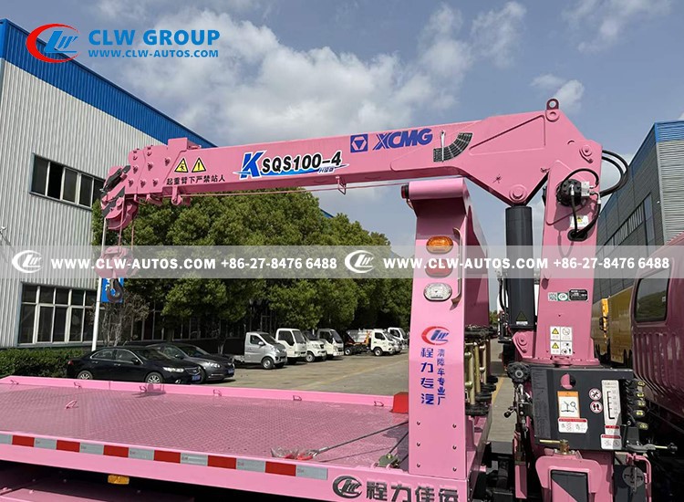 PINK COLOR CHINA TRUCK MOUNTED 5 TONS XCMG CRANE 