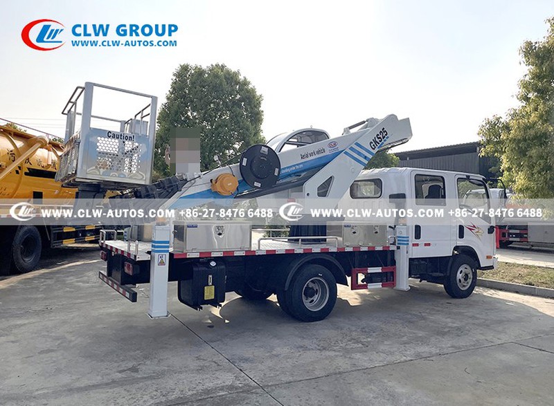 FAW 25M Aerial Work Vehicle With Telescopic Crane 13 FAW 25M Aerial Work Vehicle With Telescopic Crane 13