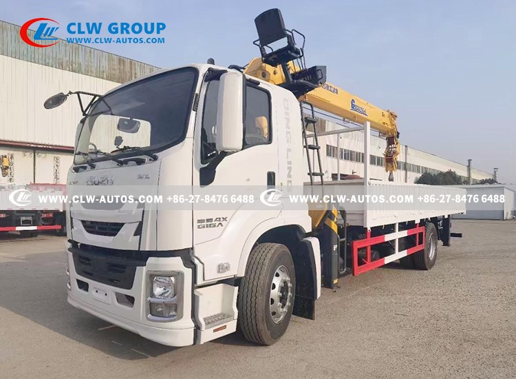 ISUZU 4X 10 tons Straight Boom Crane 1