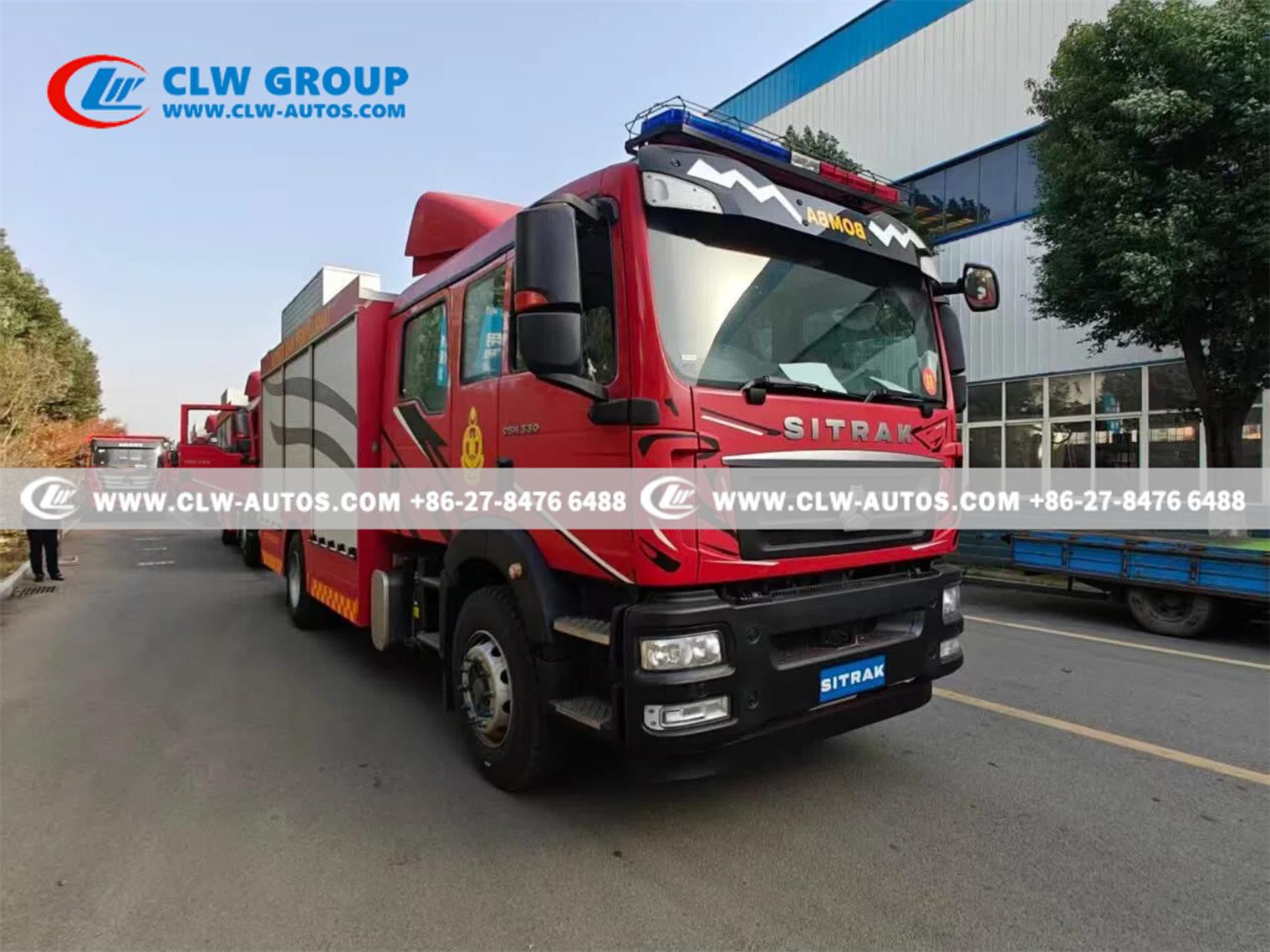 10 Units of CLW SITRAK 8-Ton Fire Trucks Successfully Exported to Malaysia3