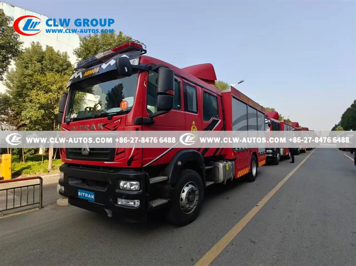 10 Units of CLW SITRAK 8-Ton Fire Trucks Successfully Exported to Malaysia4
