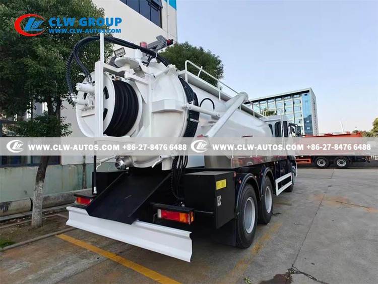 Dongfeng 64 375HP 10CBM Sewer Cleaning and Vacuum Truck Successfully Exported to Yemen2
