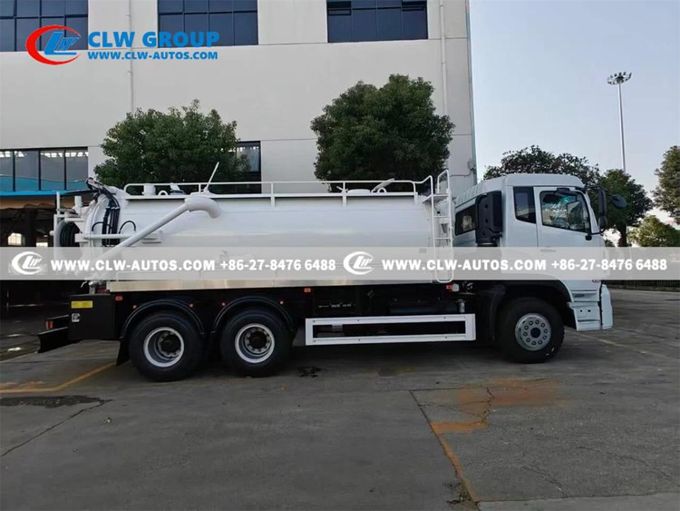 Dongfeng 64 375HP 10CBM Sewer Cleaning and Vacuum Truck Successfully Exported to Yemen3
