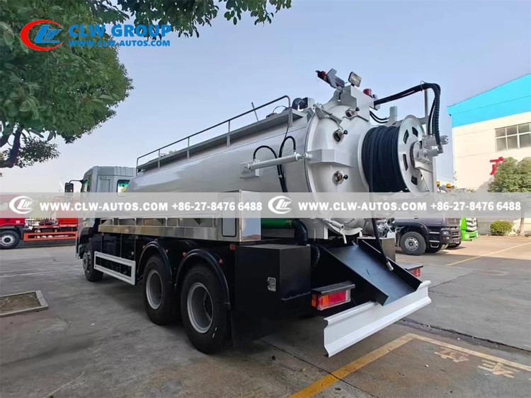 Dongfeng 64 375HP 10CBM Sewer Cleaning and Vacuum Truck Successfully Exported to Yemen4