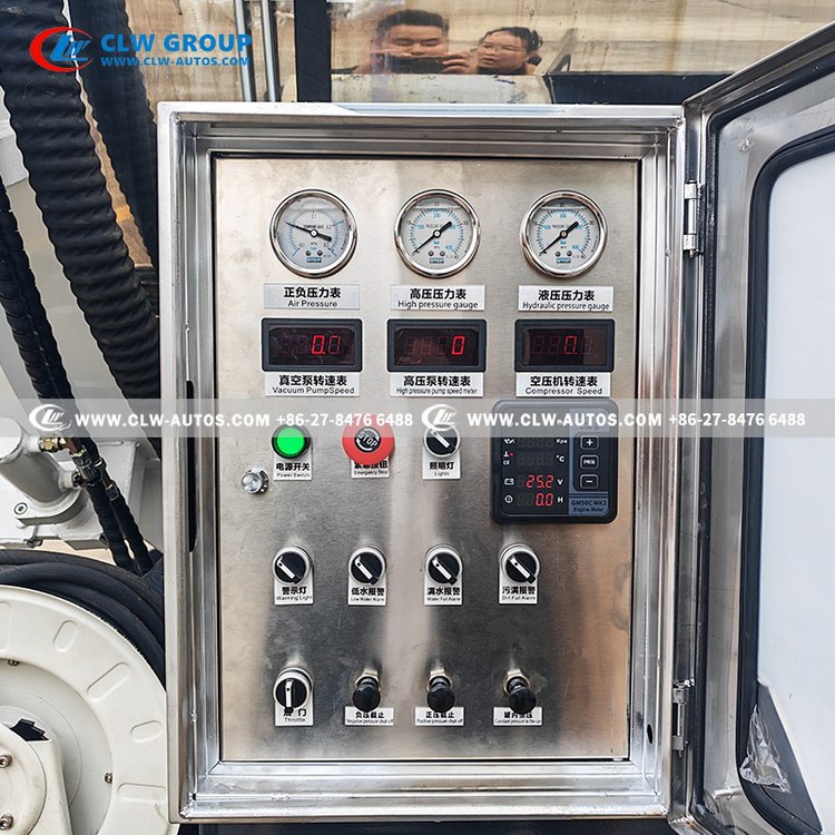 ISUZU 6X4 15M3 Stainless Steel Vacuum Sewage Jetting Truck 14 ISUZU 6X4 15M3 Stainless Steel Vacuum Sewage Jetting Truck 14