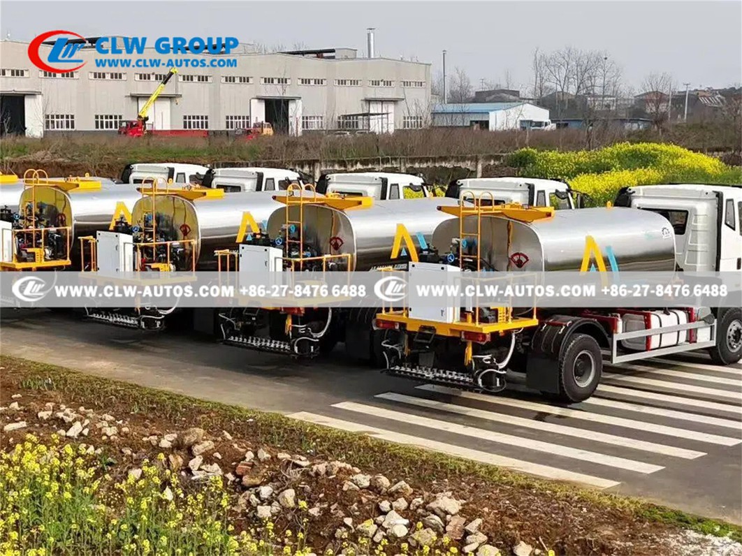 CLW Group Ships 5 FAW J6L Asphalt Distributor Trucks to Libya for Road Infrastructure Projects 1