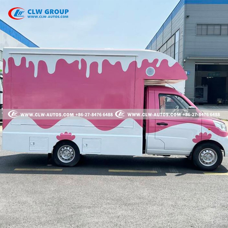 FOTON 4x2 Mobile Food Truck Mini Ice Cream Vending Vehicle with Insulated Cargo Body 10