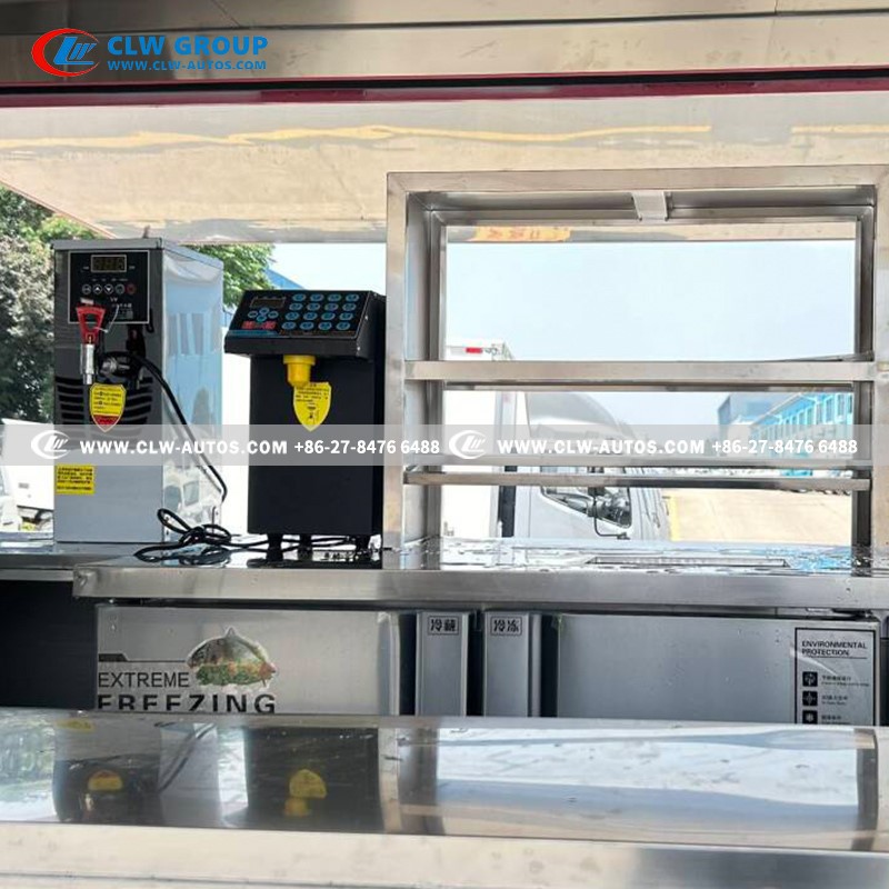FOTON 4x2 Mobile Food Truck Mini Ice Cream Vending Vehicle with Insulated Cargo Body 12