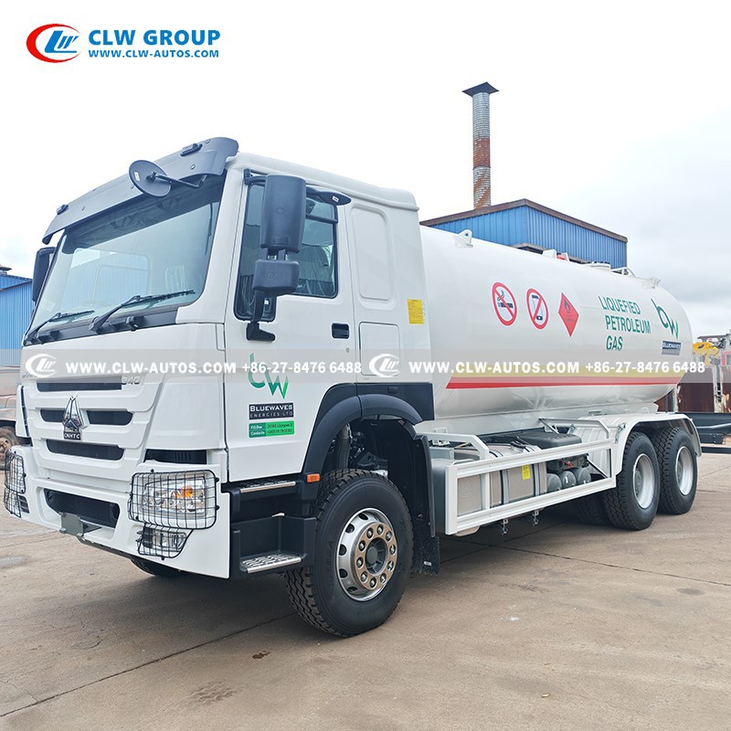 HOWO 10 Tons Propane Tanker truck 5