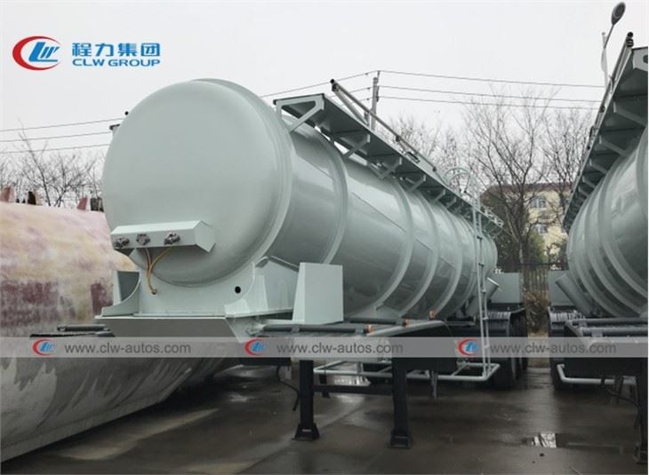 21M3 V-Type Concentrated Sulfuric Acid Tank Trailer