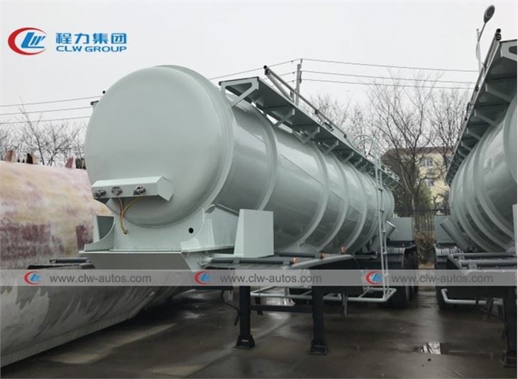 21M3 V-Type Concentrated Sulfuric Acid Tank Trailer