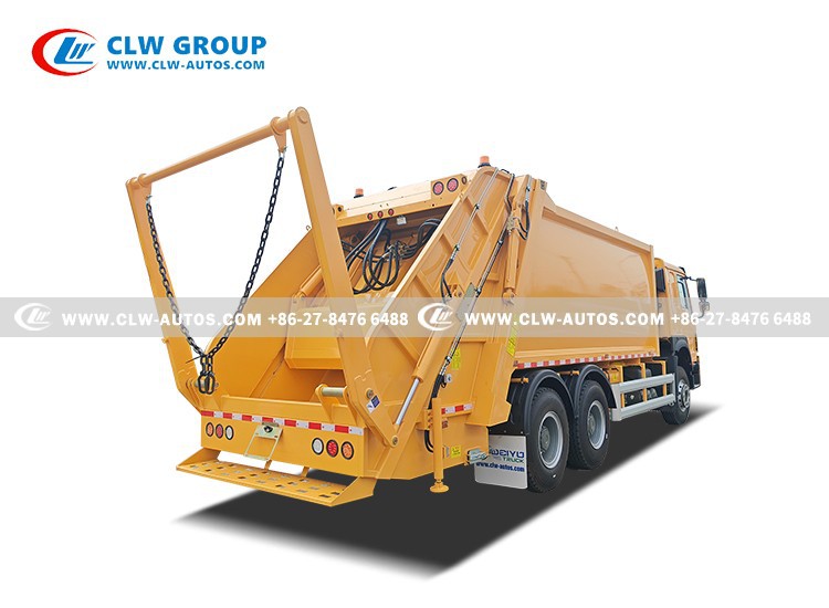 22cbm Garbage Compactor Truck With Swing Arm