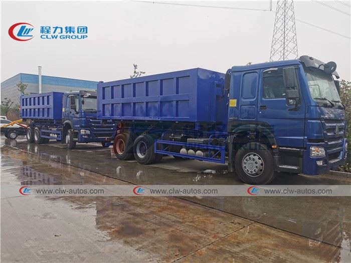 Hooklift Garbage Truck With 20m3 Roll-off Open Top Container