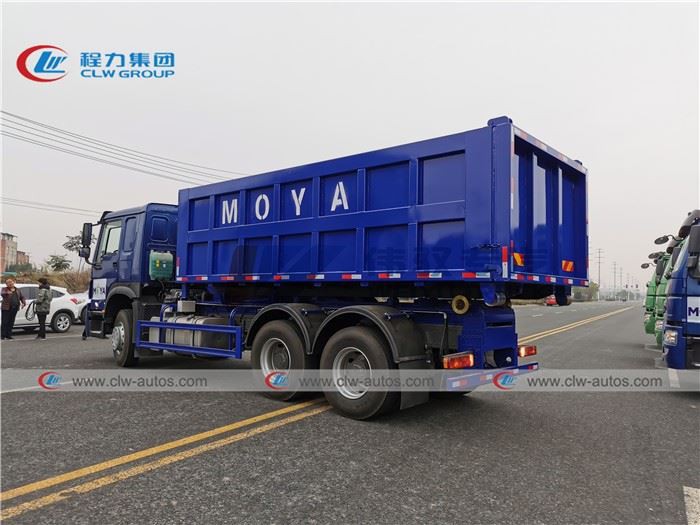 Hooklift Garbage Truck With 20m3 Roll-off Open Top Container