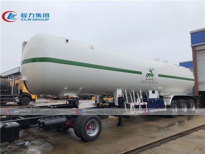 25MT 49600L Propane Gas Tanker Trailer With Rochester Level Gauge