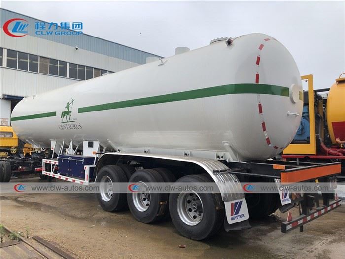 25MT 49600L Propane Gas Tanker Trailer With Rochester Level Gauge
