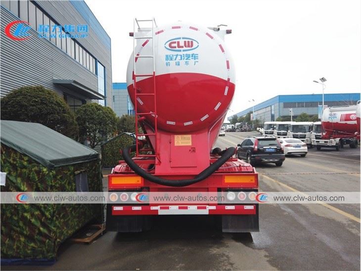 27500 Liters Bulk Cement Tanker Semi-trailer With Tractor Truck