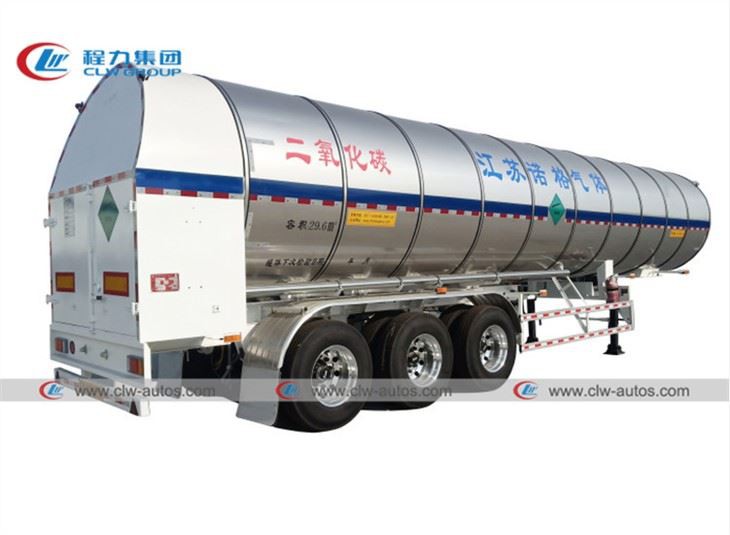 29.6M3 26Tons Liquid Carbon Dioxide Tank Trailer