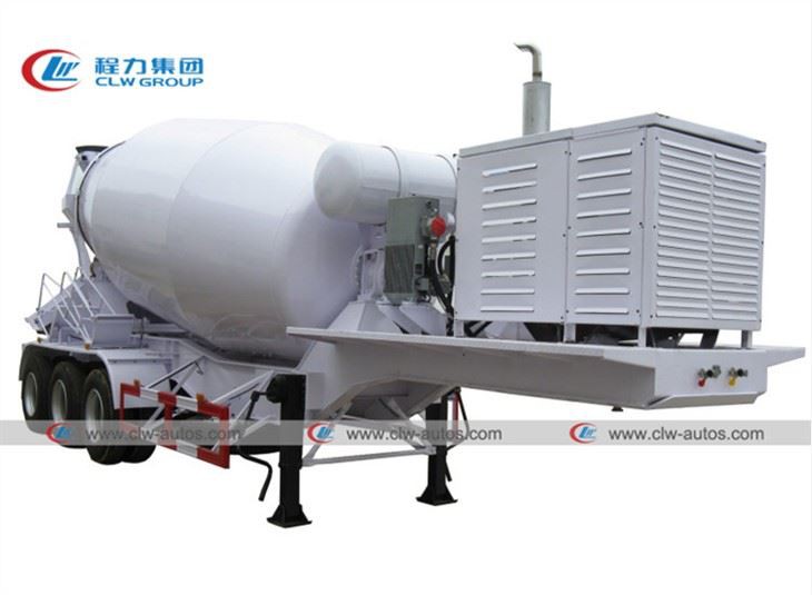 3 Axle 14CBM Cement Mixer Drum Semitrailer