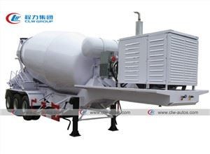 3 Axle 14CBM Cement Mixer Drum Semitrailer