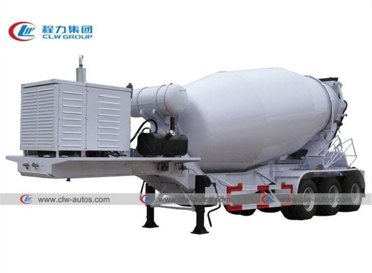 3 Axle 14CBM Cement Mixer Drum Semitrailer