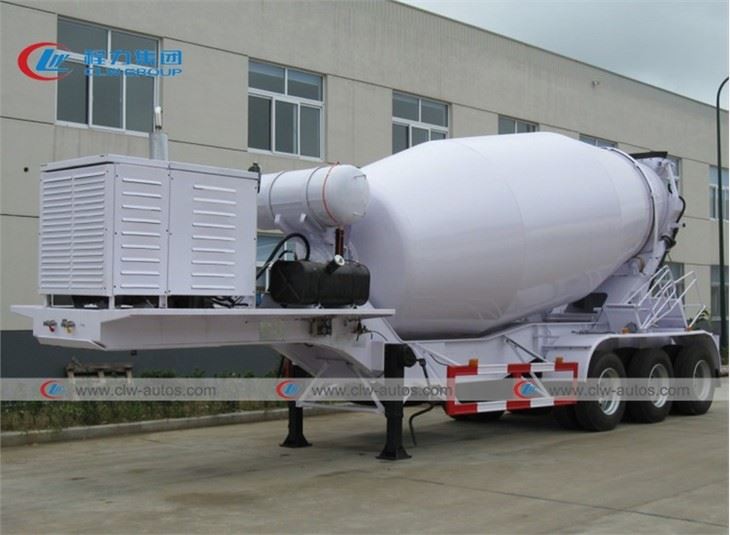 3 Axle 14CBM Cement Mixer Drum Semitrailer