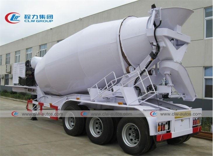 3 Axle 14CBM Cement Mixer Drum Semitrailer