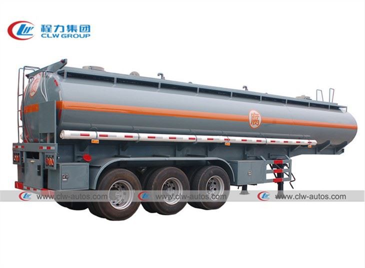 3 Axle 18CBM Chemical Acid Tank Semi Trailer