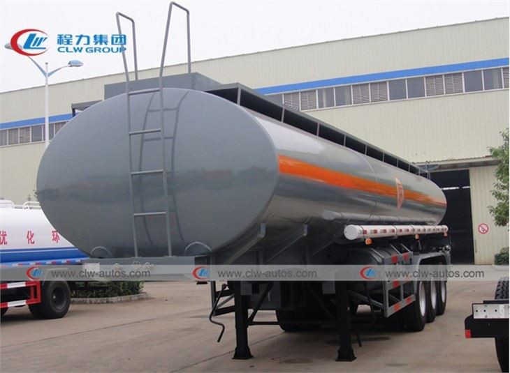 3 Axle 18CBM Chemical Acid Tank Semi Trailer