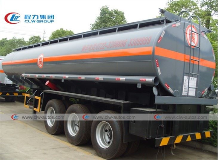 3 Axle 18CBM Chemical Acid Tank Semi Trailer