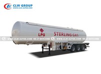 3 Axle 30tons LPG Tank Trailer With Pumping And Flow Meter