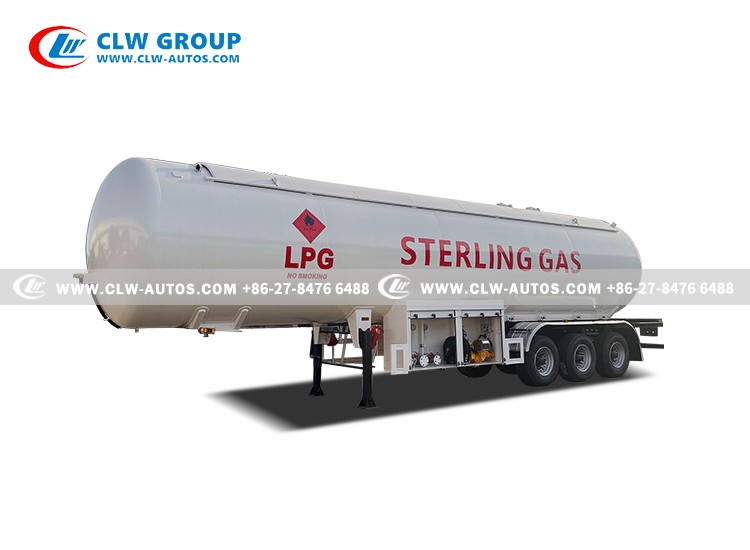 3 Axle 30tons LPG Tank Trailer With Pumping And Flow Meter