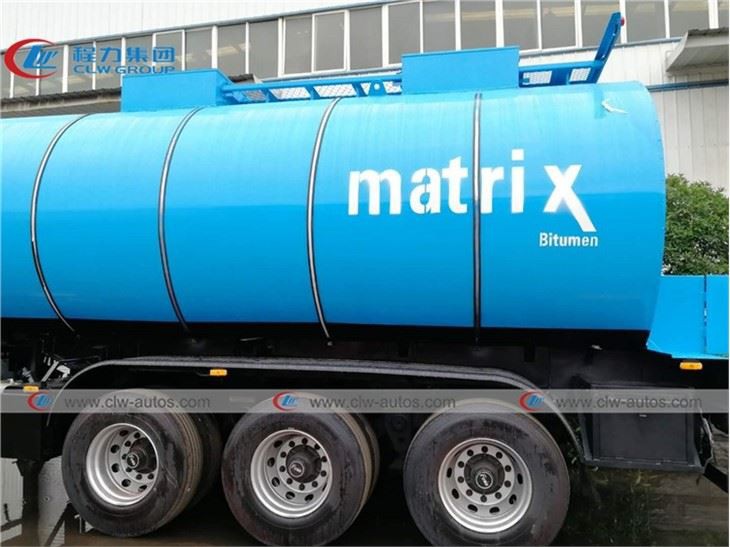 3 Axle 35000Liters Asphalt Bitumen Tanker Semi Trailer