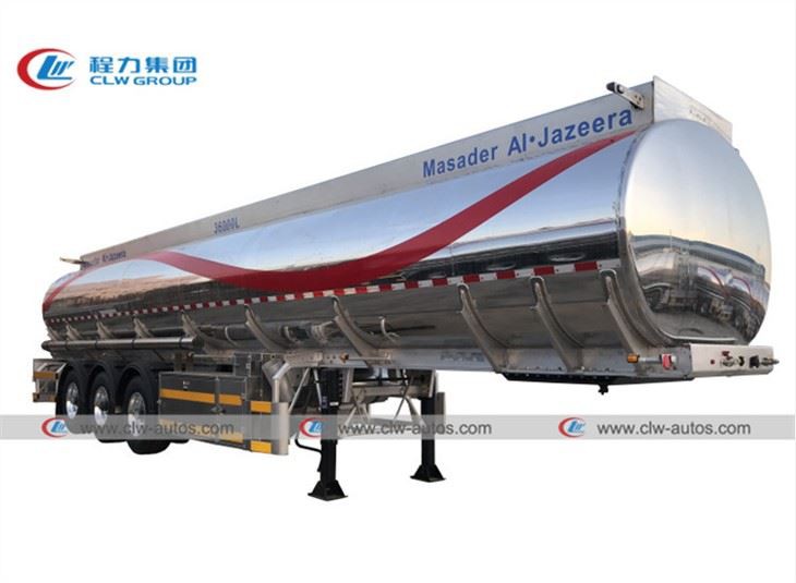 SASO ADR 3 Axle 42M3 Aluminum Alloy Fuel Tank Trailer