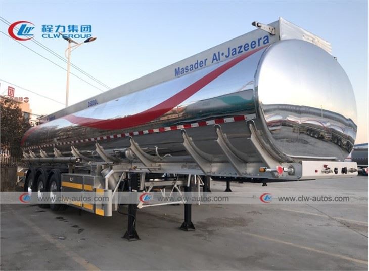 SASO ADR 3 Axle 42M3 Aluminum Alloy Fuel Tank Trailer