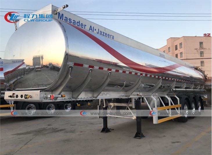 SASO ADR 3 Axle 42M3 Aluminum Alloy Fuel Tank Trailer