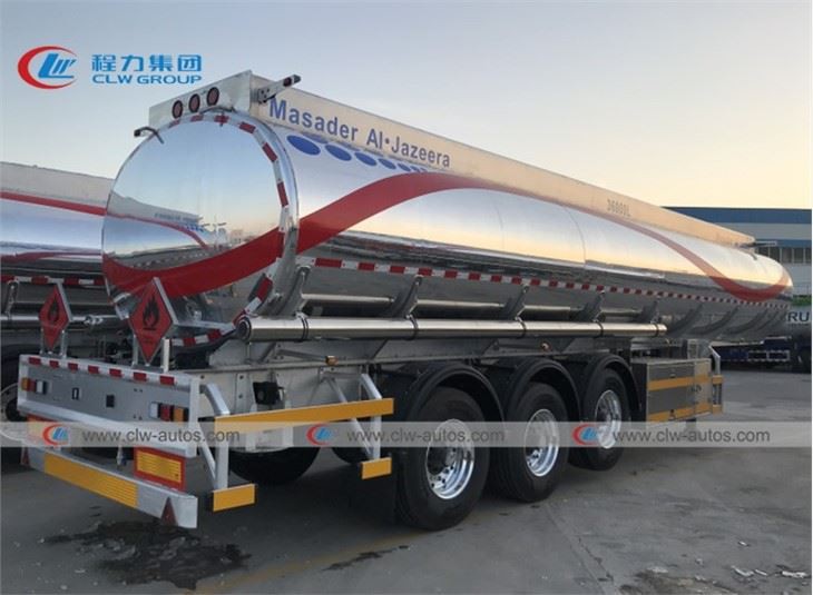SASO ADR 3 Axle 42M3 Aluminum Alloy Fuel Tank Trailer