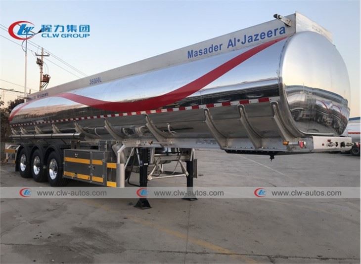 SASO ADR 3 Axle 42M3 Aluminum Alloy Fuel Tank Trailer