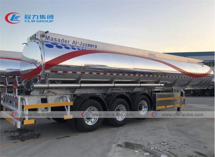 SASO ADR 3 Axle 42M3 Aluminum Alloy Fuel Tank Trailer