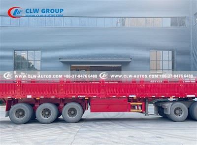 3 Axle 50 Tons Dropside Semi Trailer