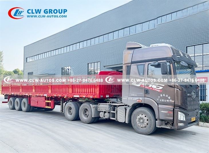 3 Axle 50 Tons Dropside Semi Trailer