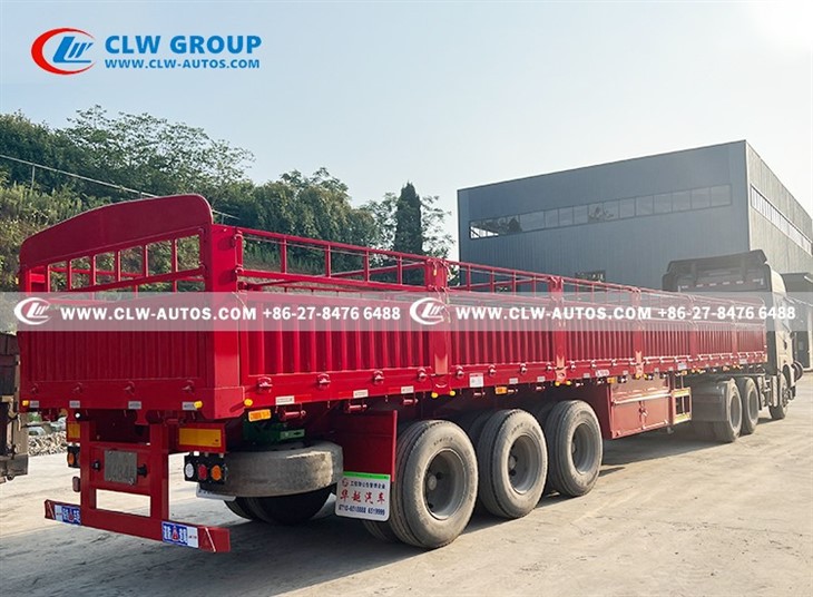 3 Axle 50 Tons Dropside Semi Trailer