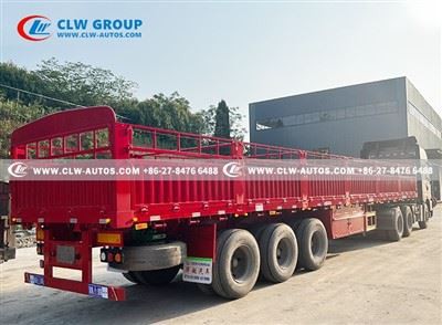 3 Axle 50 Tons Dropside Semi Trailer
