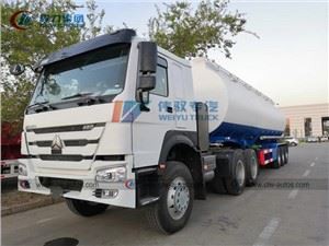 3 Axle 50cbm Fuel Refueling Semi Trailer Truck