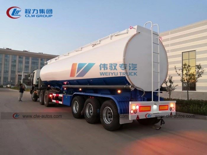 3 Axle 50cbm Fuel Refueling Semi Trailer Truck