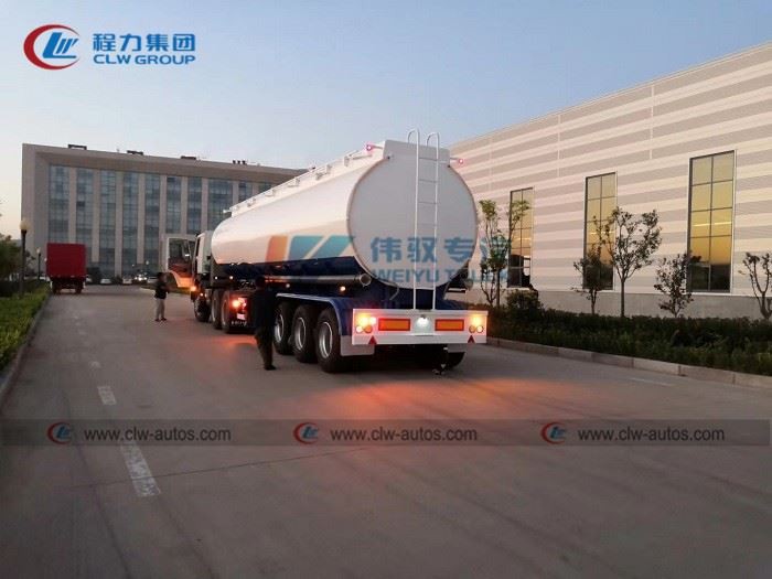 3 Axle 50cbm Fuel Refueling Semi Trailer Truck