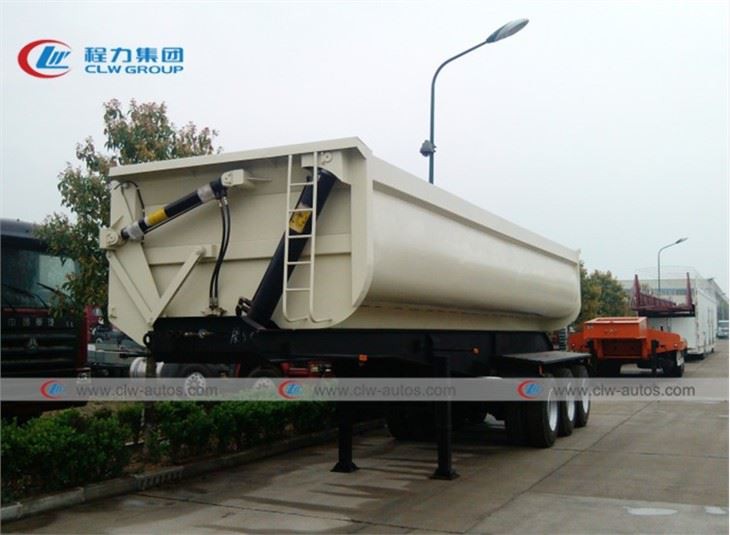 3 Axle 50Tons U-Shape Side Tipper Dump Trailer