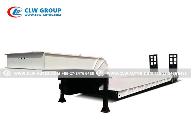 3 Axle 60 Tons Low Bed Loader Lowboy Semi Trailer